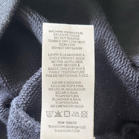 Thakoon Sweater Women’s XS Navy Blue Pullover Quarter Zip NWT - Picture 6 of 8